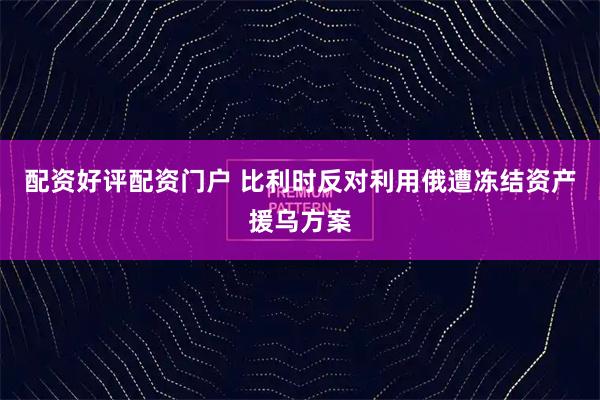 配资好评配资门户 比利时反对利用俄遭冻结资产援乌方案
